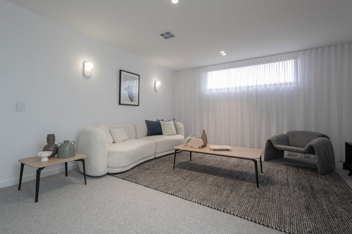 Nelli 4 Seater Sectional Sofa in soft beige upholstery