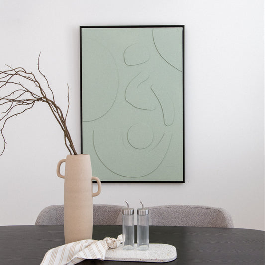 Fern 3D Medium Sage Green 120 X 80 Artwork