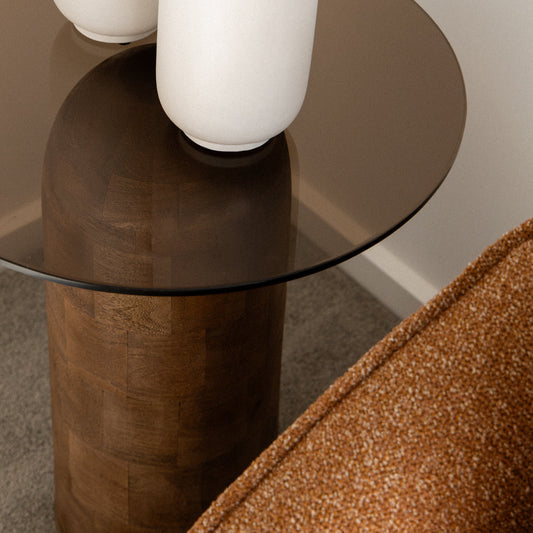 Theek 50CM Side Table Solid Wood