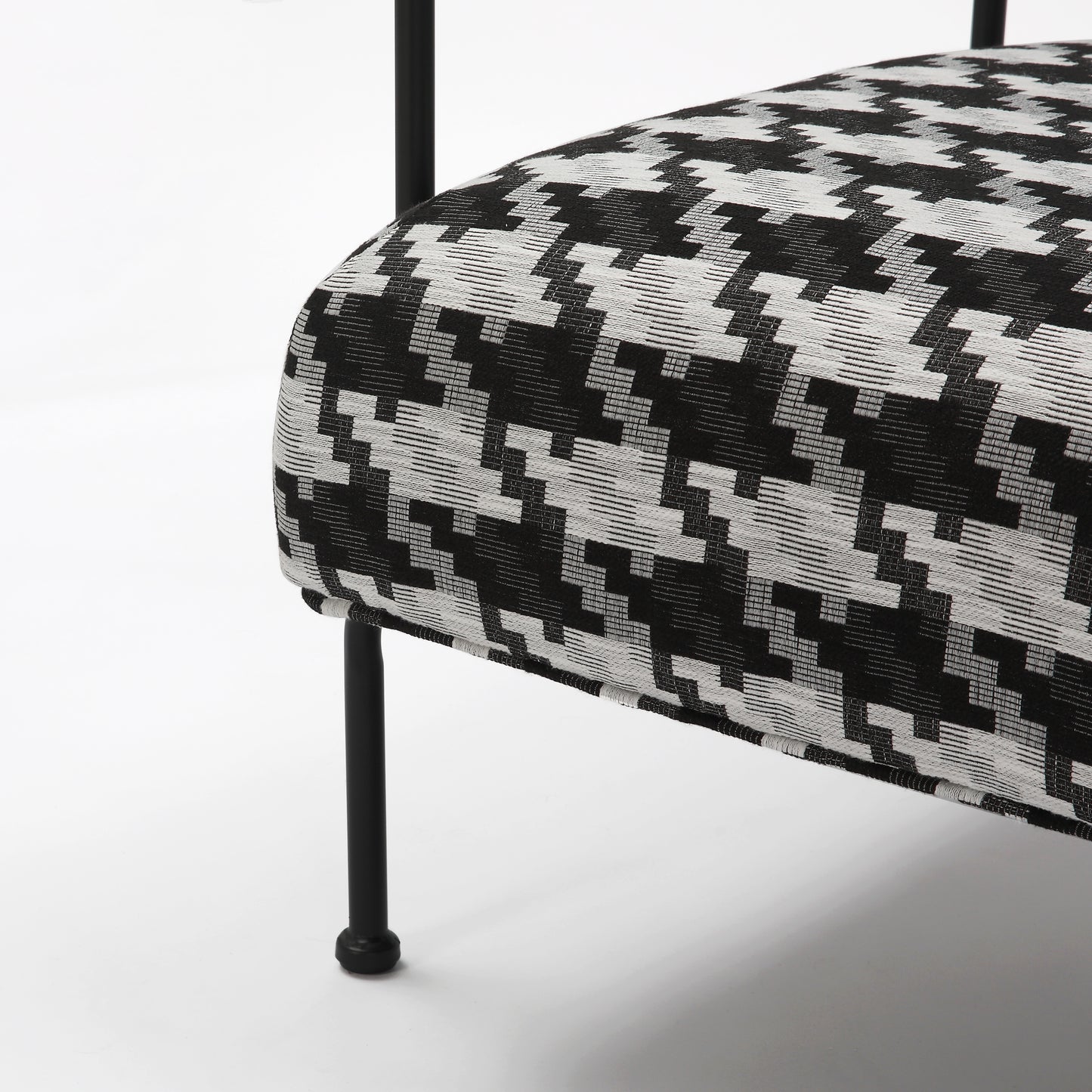 Ella Houndstooth Check Armchair