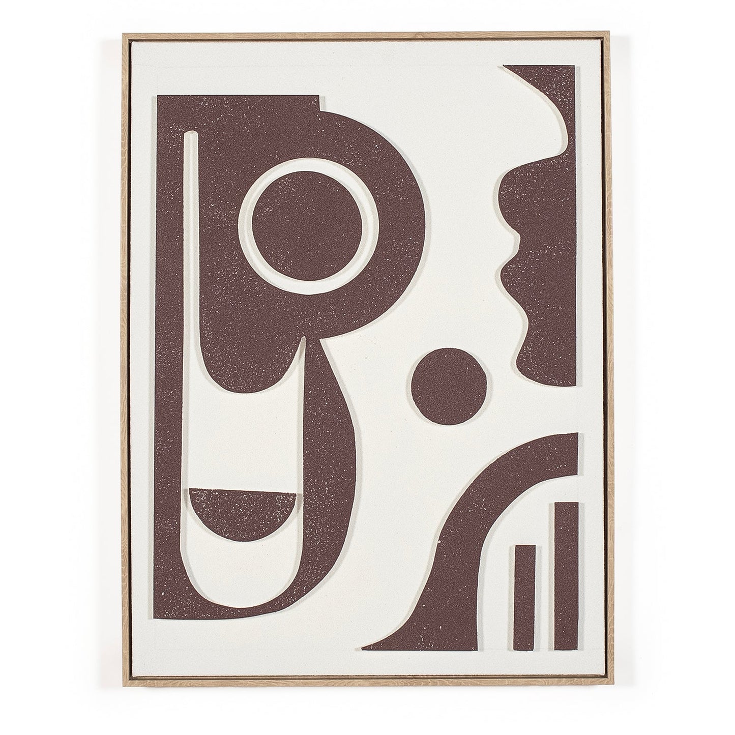 burgundy and cream artwork