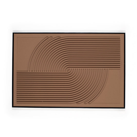 3d Brown swirl artwork