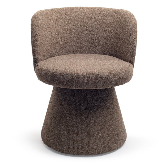 Earth Brown Fabric Dining Chair