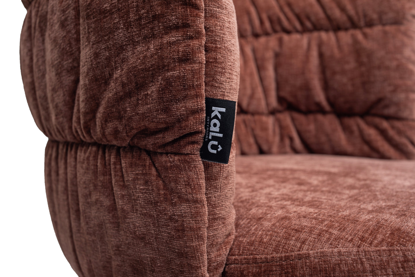 Bronte Chenille Cognac Dining Chair