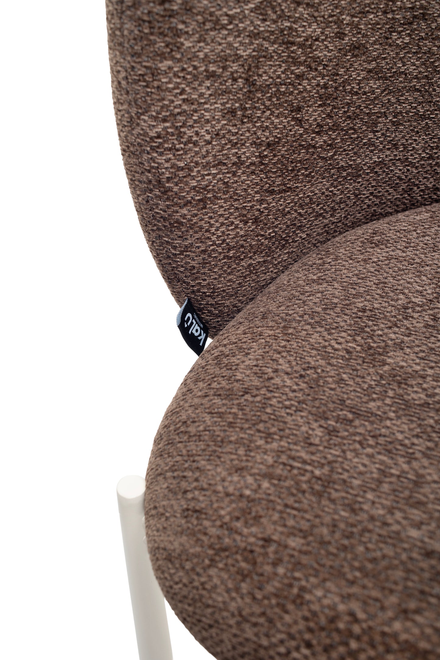 Espresso Brown Dining Chair With Cream Frame