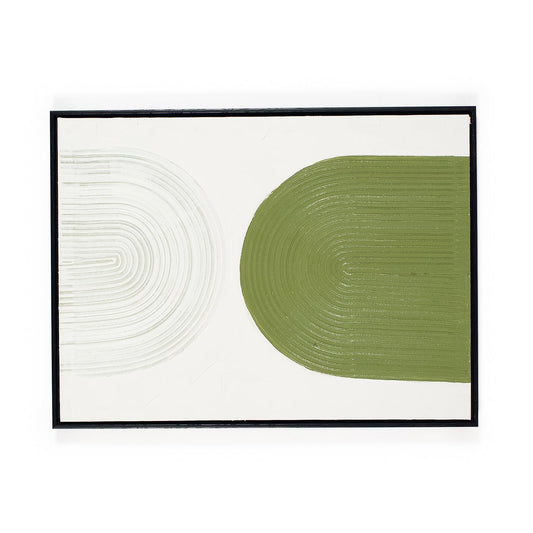 green and cream artwork