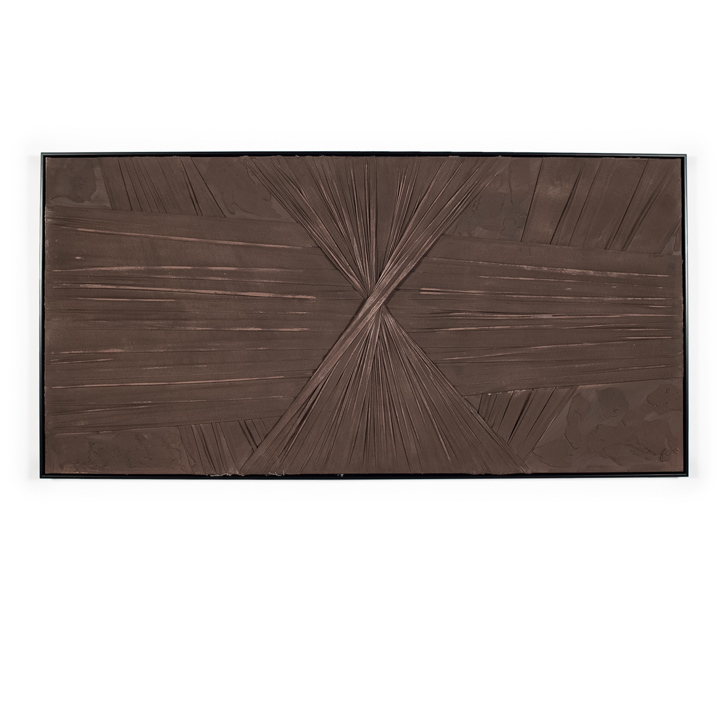 Large chocolate fabric artwork