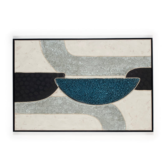 Blue 3d textured artwork