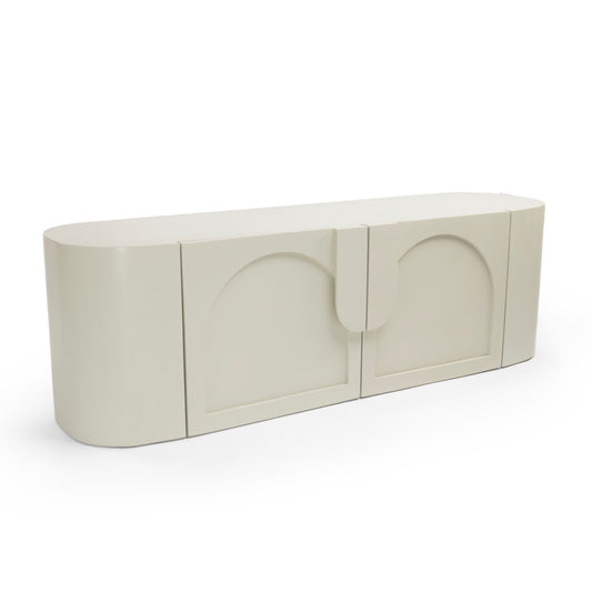 Modern Off White Arch TV Unit