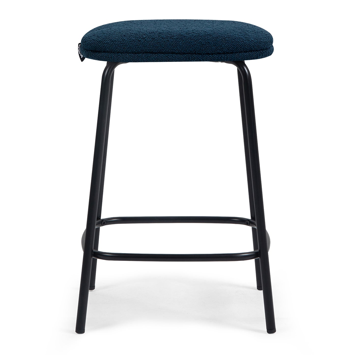Niro bar stool in blue front view