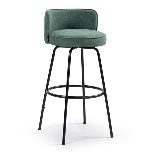 Sara swivel bar stool in green – Kalu Interiors