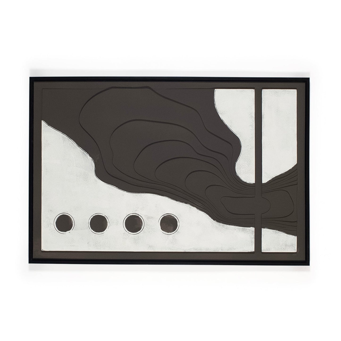 Deep brown and grey artwork