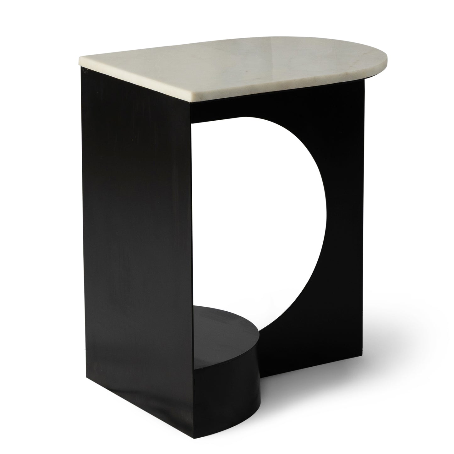 Natural Marble Nora 45CM Side Table