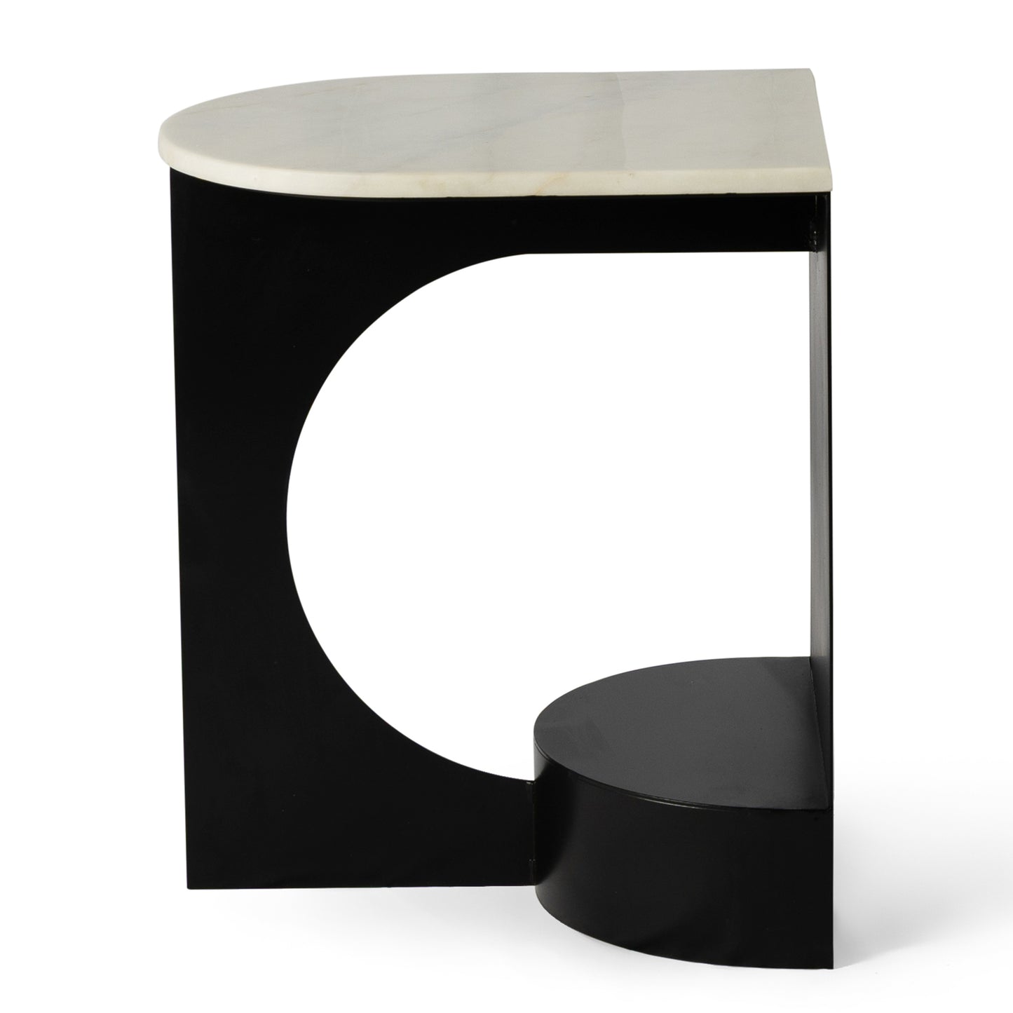 Natural Marble Nora 45CM Side Table
