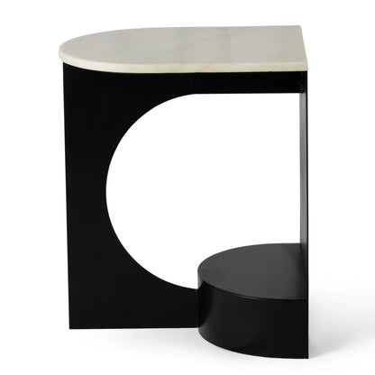 Natural Marble Nora 45CM Side Table