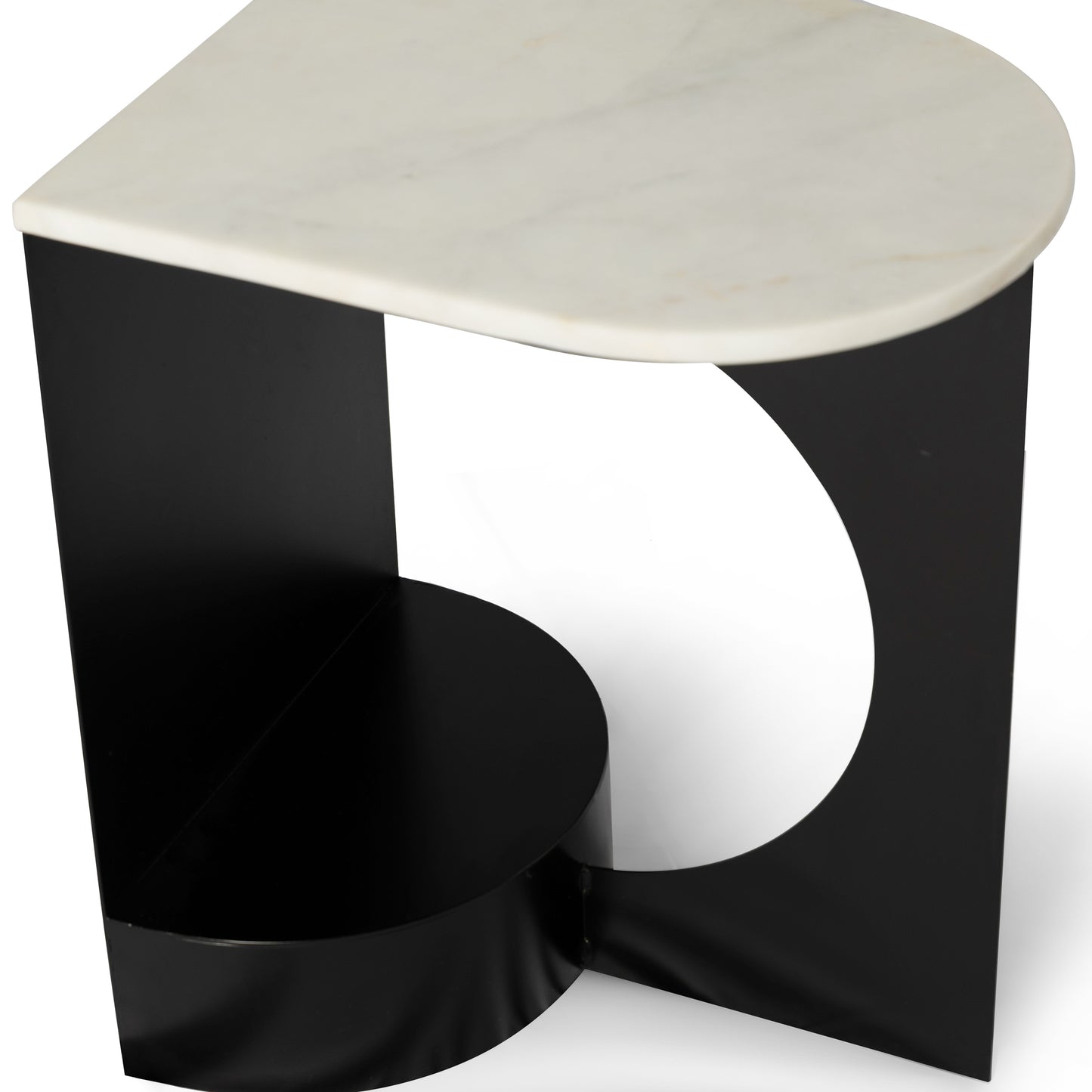 Natural Marble Nora 45CM Side Table