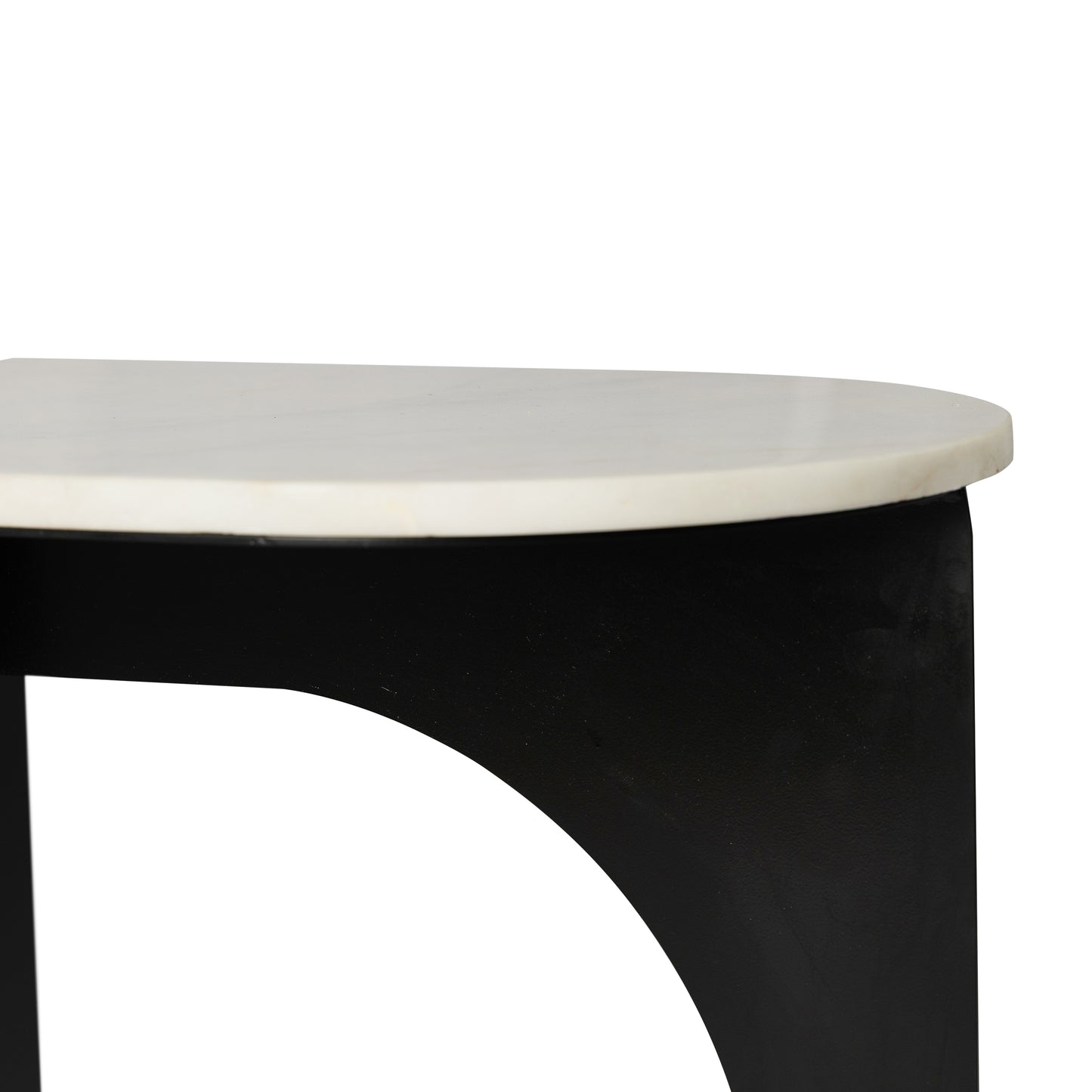 Natural Marble Nora 45CM Side Table