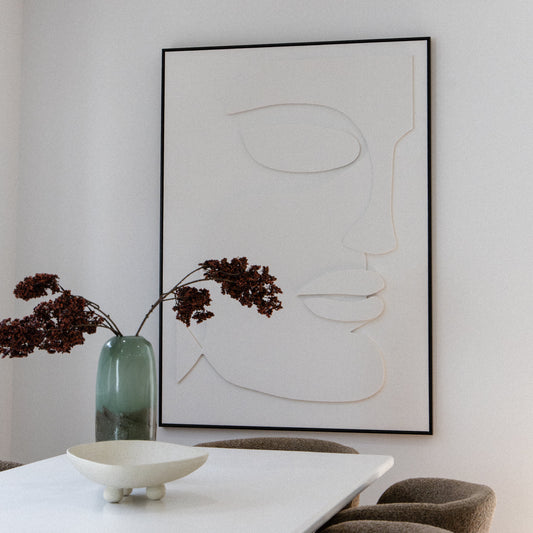 Eamon 3D Large White 140 X 100 Artwork