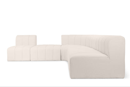 Modern Modular Beige Boucle Sofa - Kalu Interiors