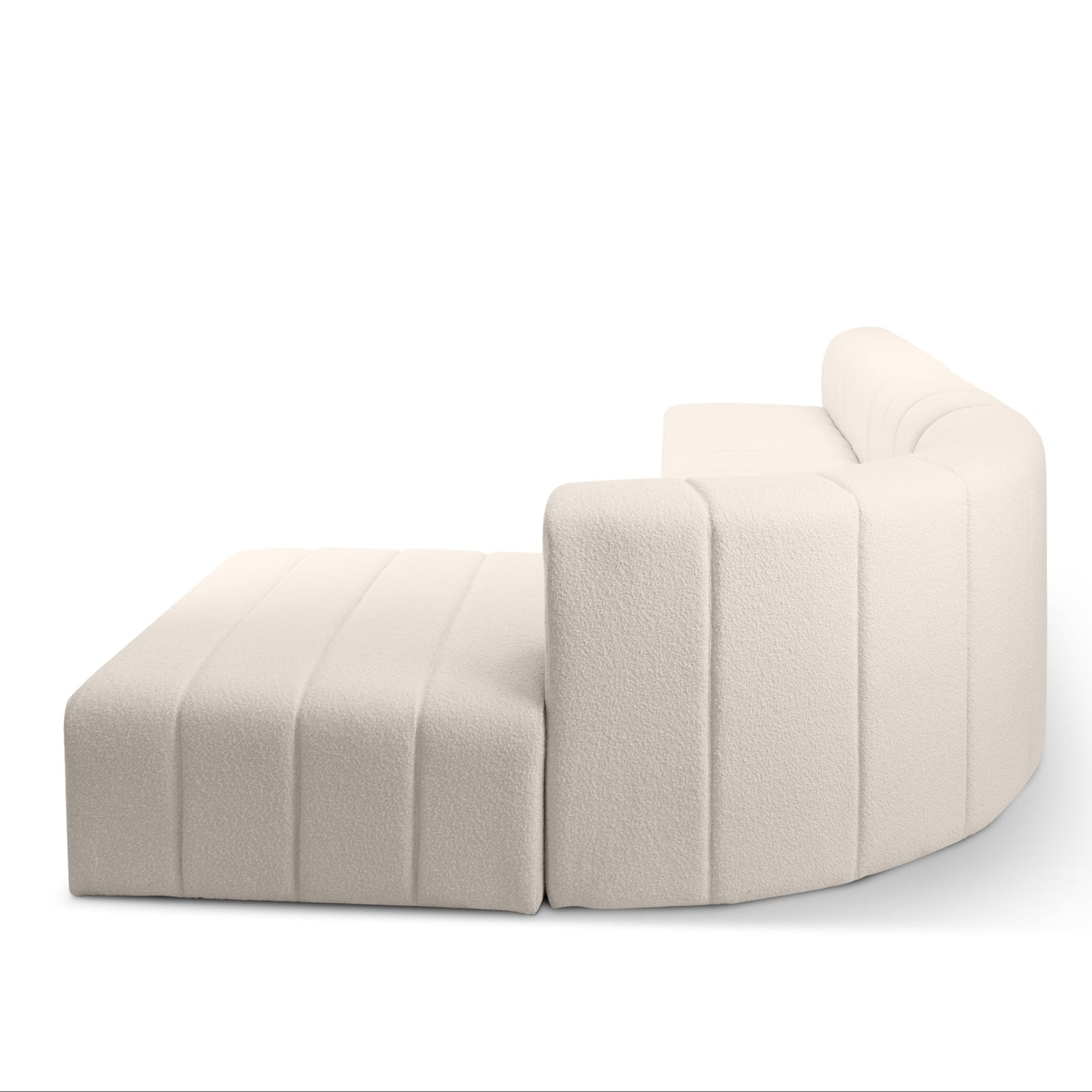 Modern Modular Beige Boucle Sofa - Kalu Interiors