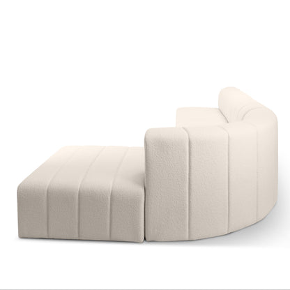 Modern Modular Beige Boucle Sofa - Kalu Interiors