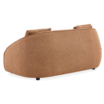 Rust Orange Modern Contemporary 2.5 Seater Sofa 