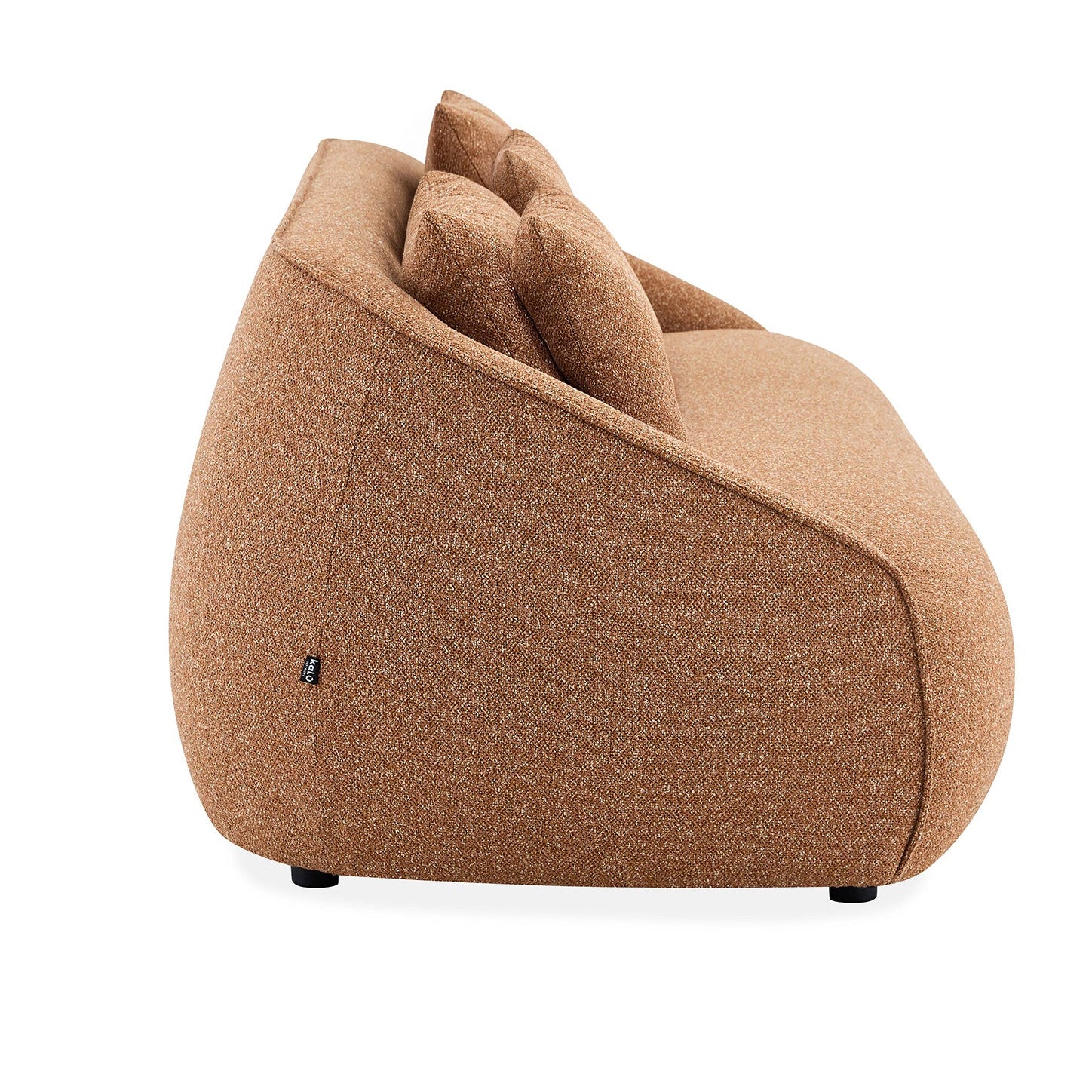 Rust Orange Modern Contemporary 3 Seater Sofa 