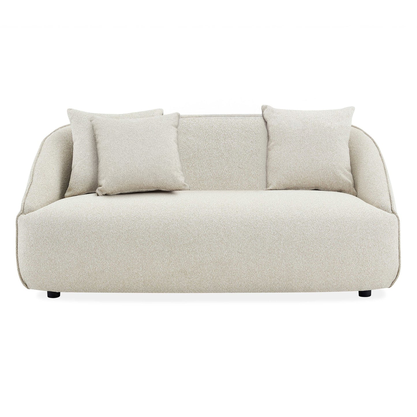 Beige Grey Modern Contemporary 2.5 Seater Sofa 