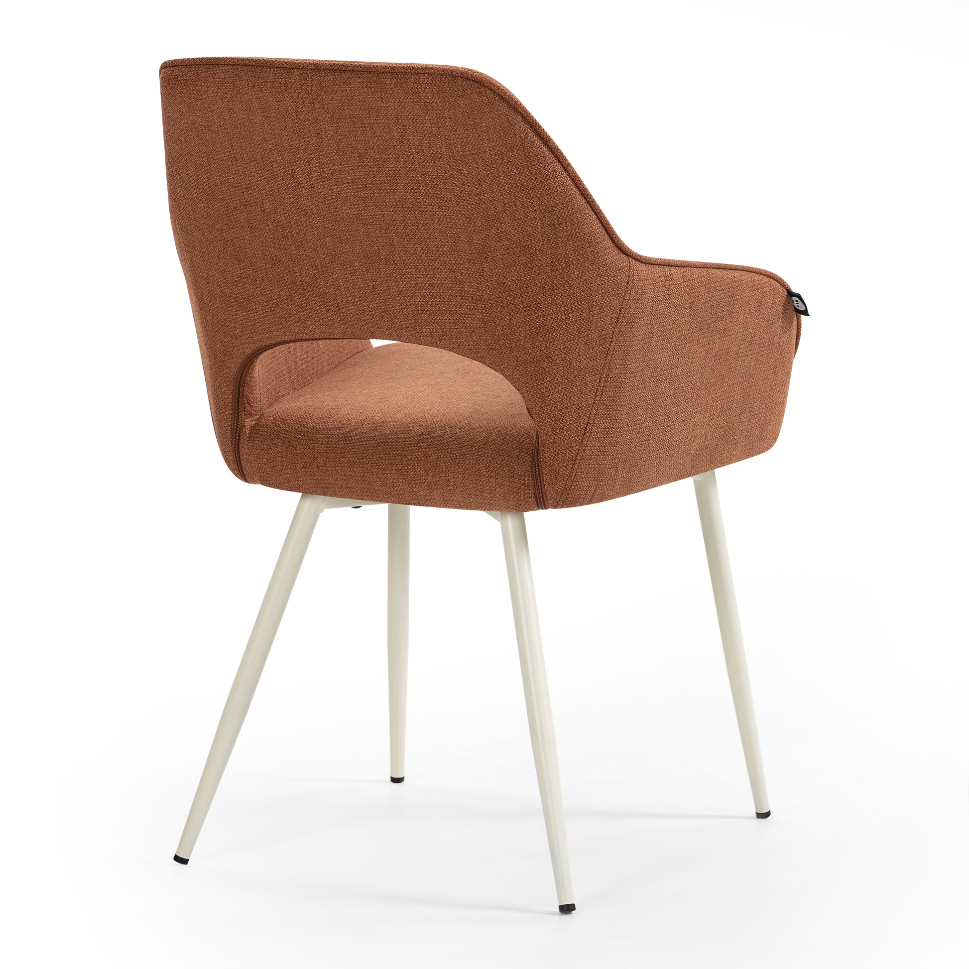Terracotta Dining Chair With Cream Frame