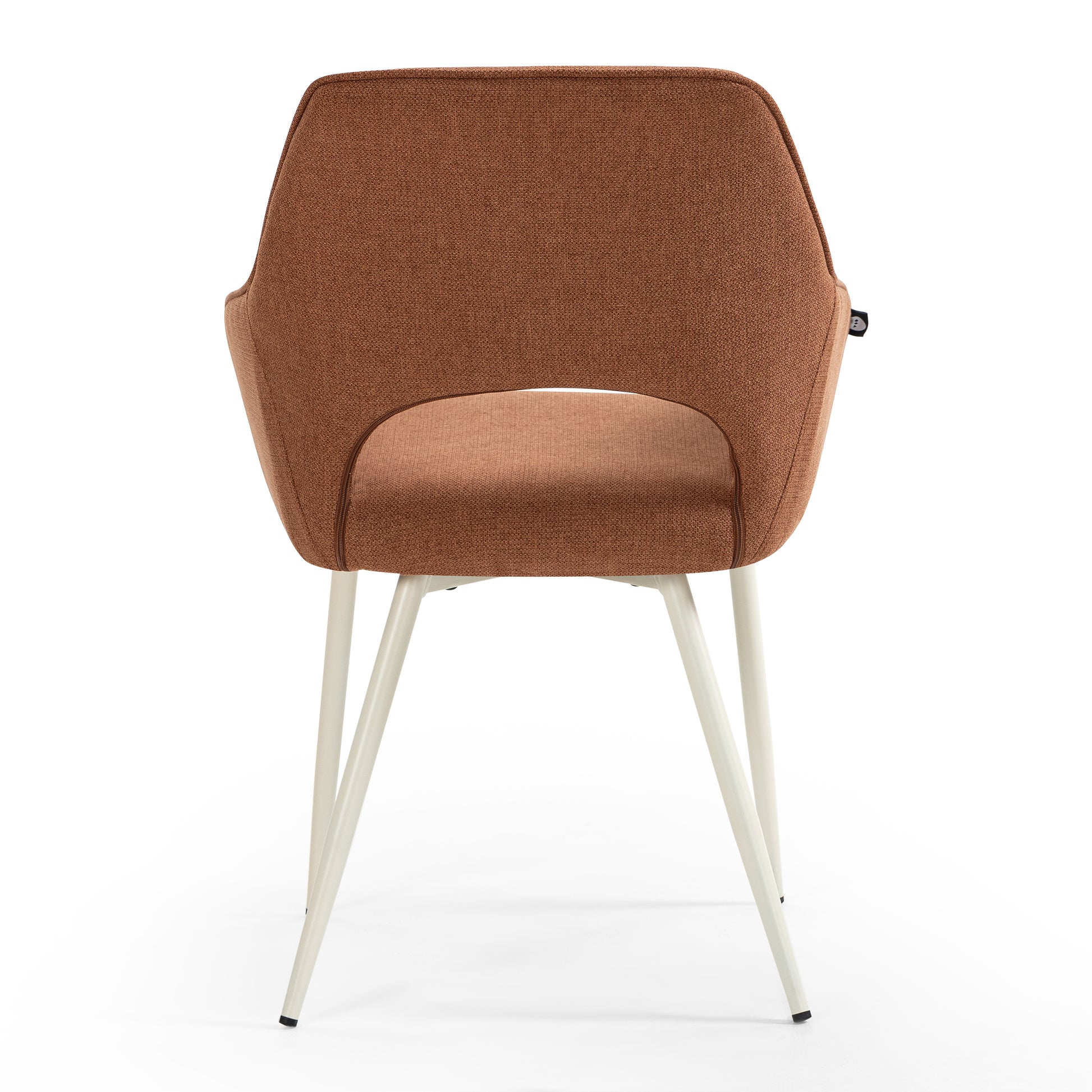 Terracotta Dining Chair With Cream Frame