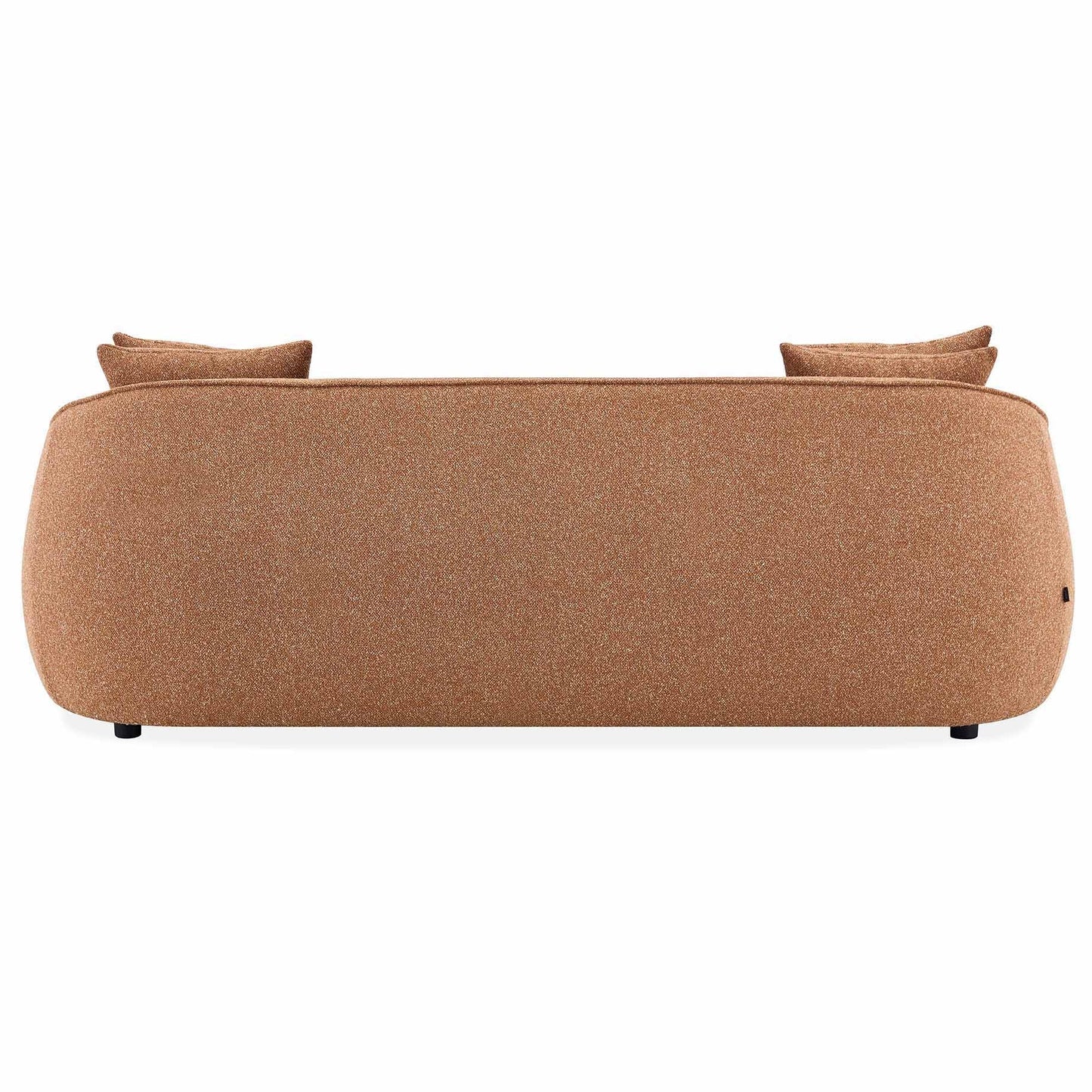 Rust Orange Modern Contemporary 3 Seater Sofa 