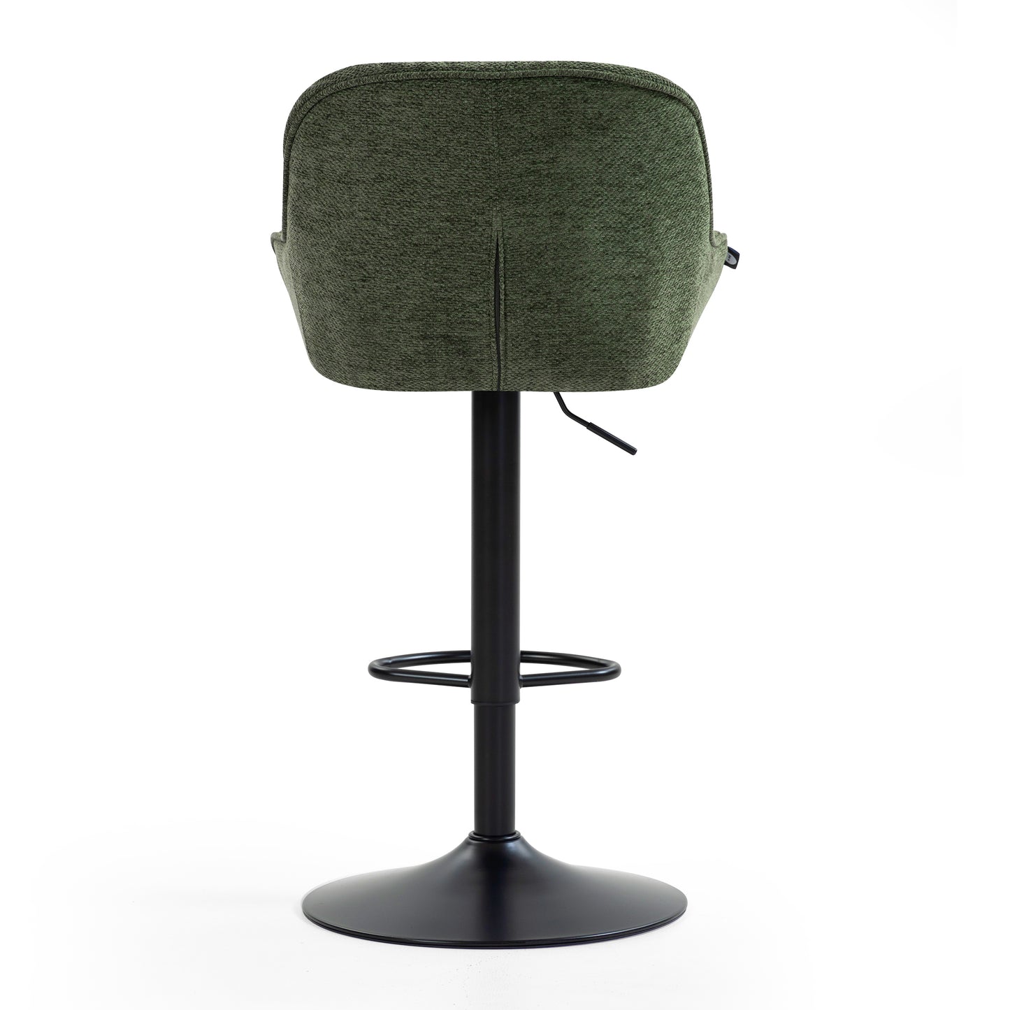 Comfortable green swivel armchair