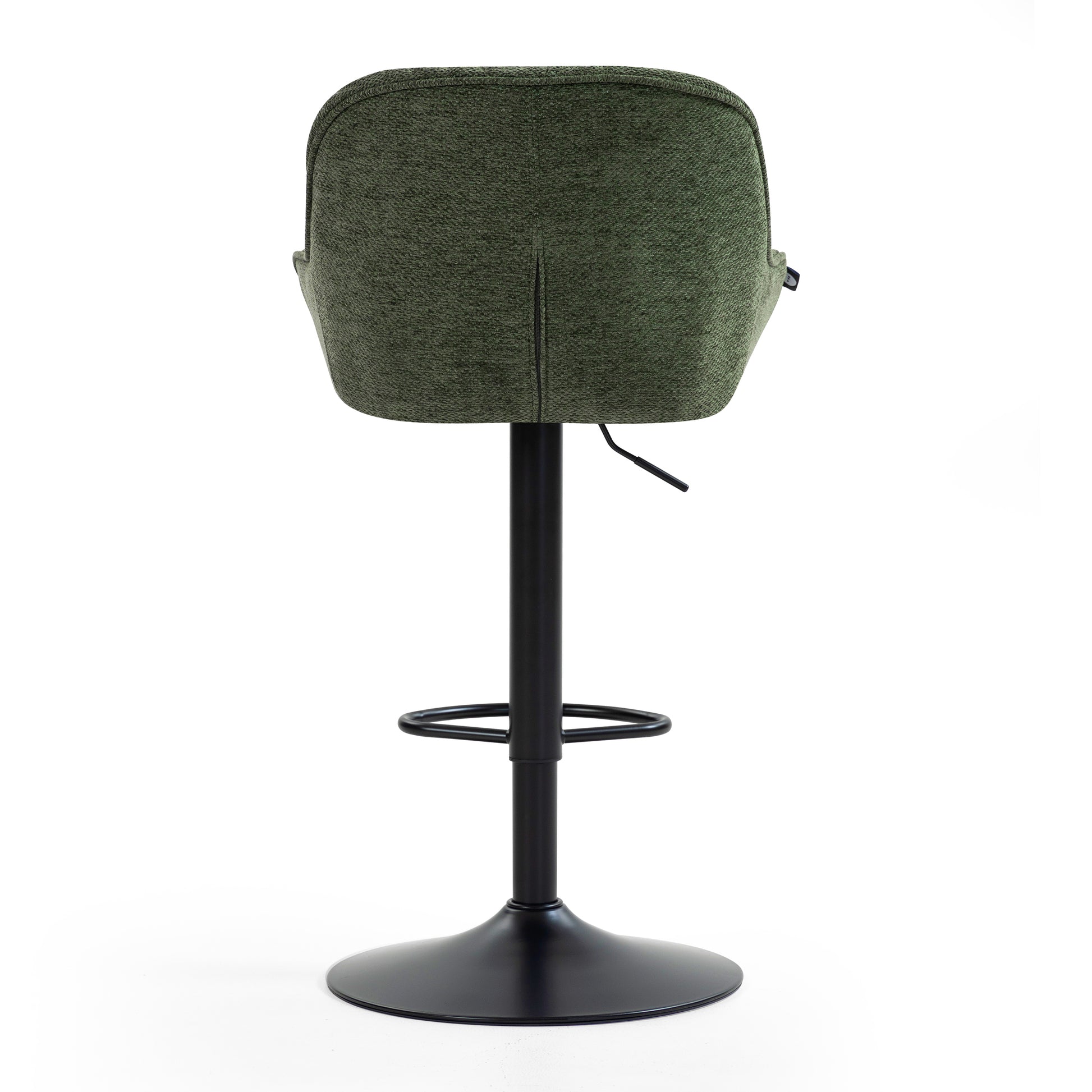 Comfortable green swivel armchair