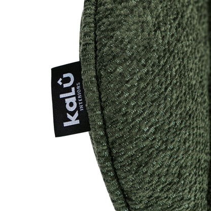 Comfortable green swivel armchair