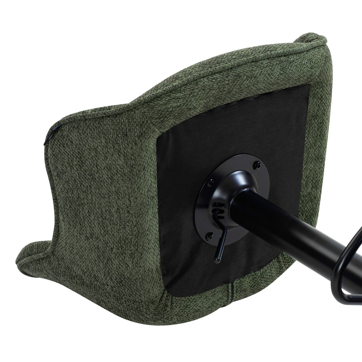 Comfortable green swivel armchair