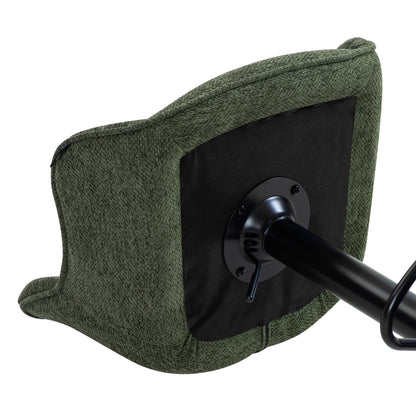 Comfortable green swivel armchair