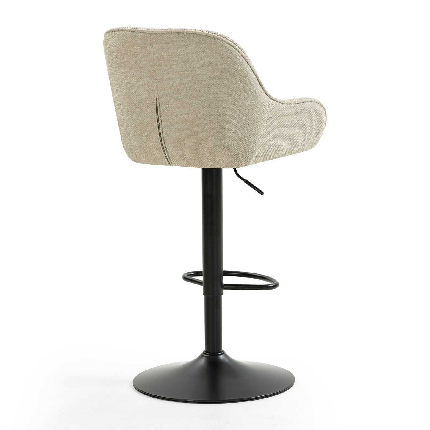 Comfortable oatmeal swivel armchair