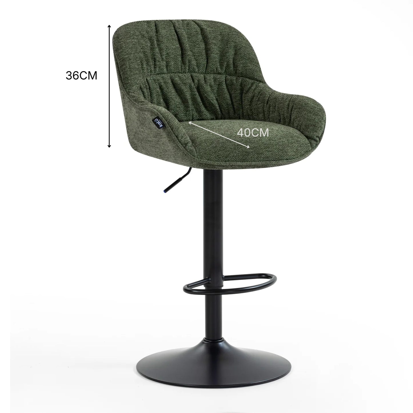 Vika Upholstered Swivel Barstool