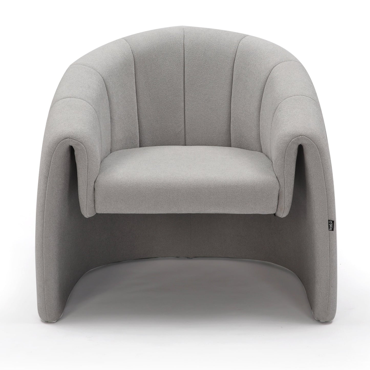 Velvet Bentleigh Armchair in a neutral tone with gold base
