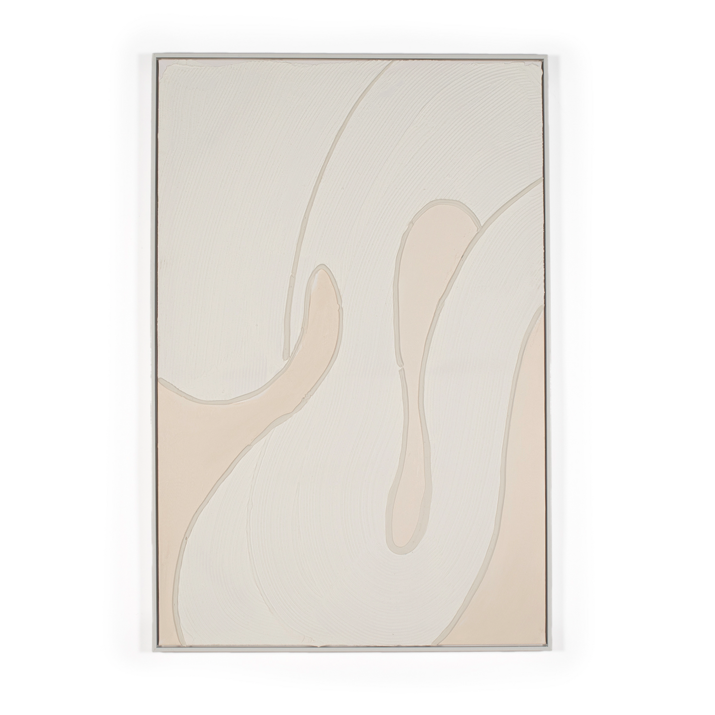modern 3D cream artwork