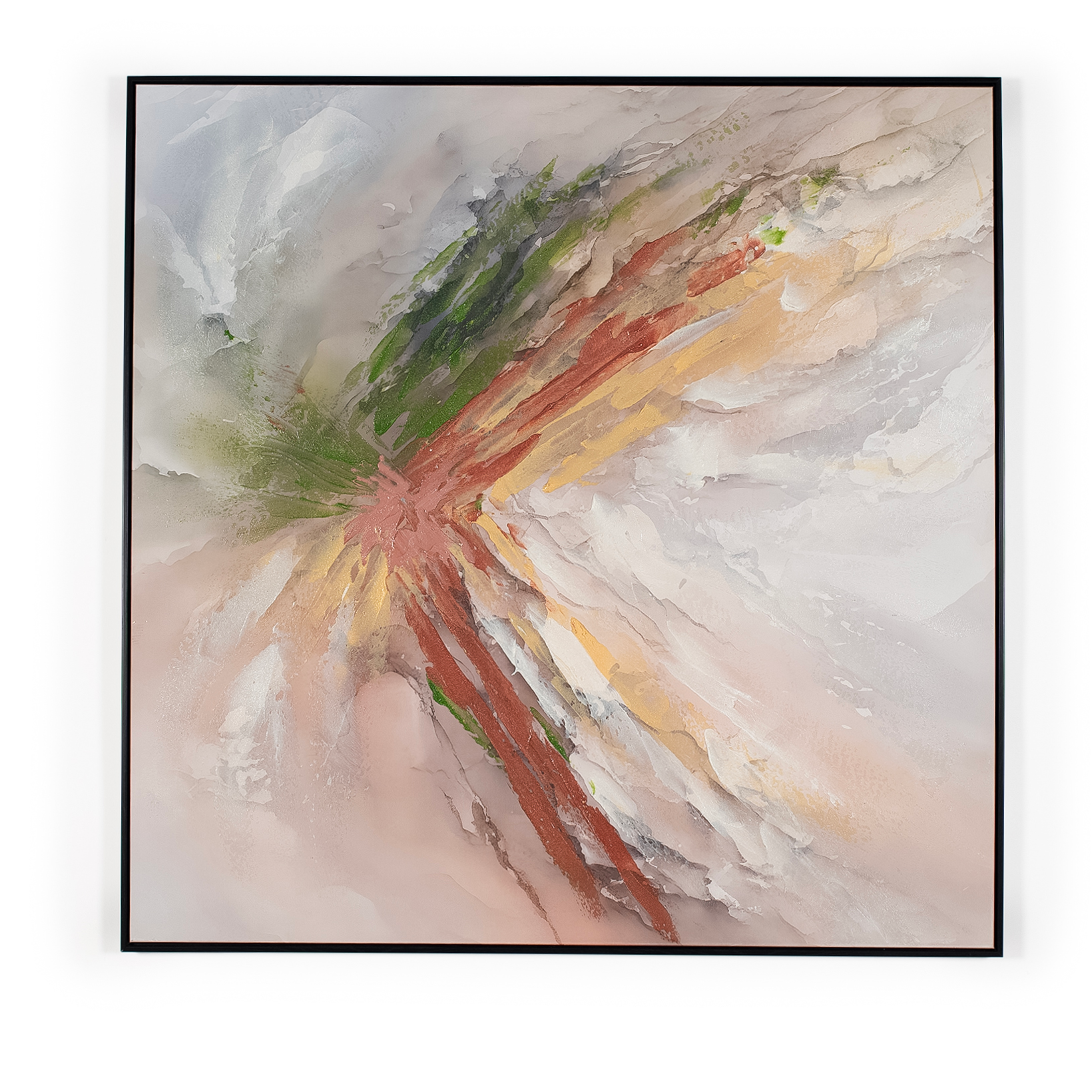 Abstract colourful 3D wall art