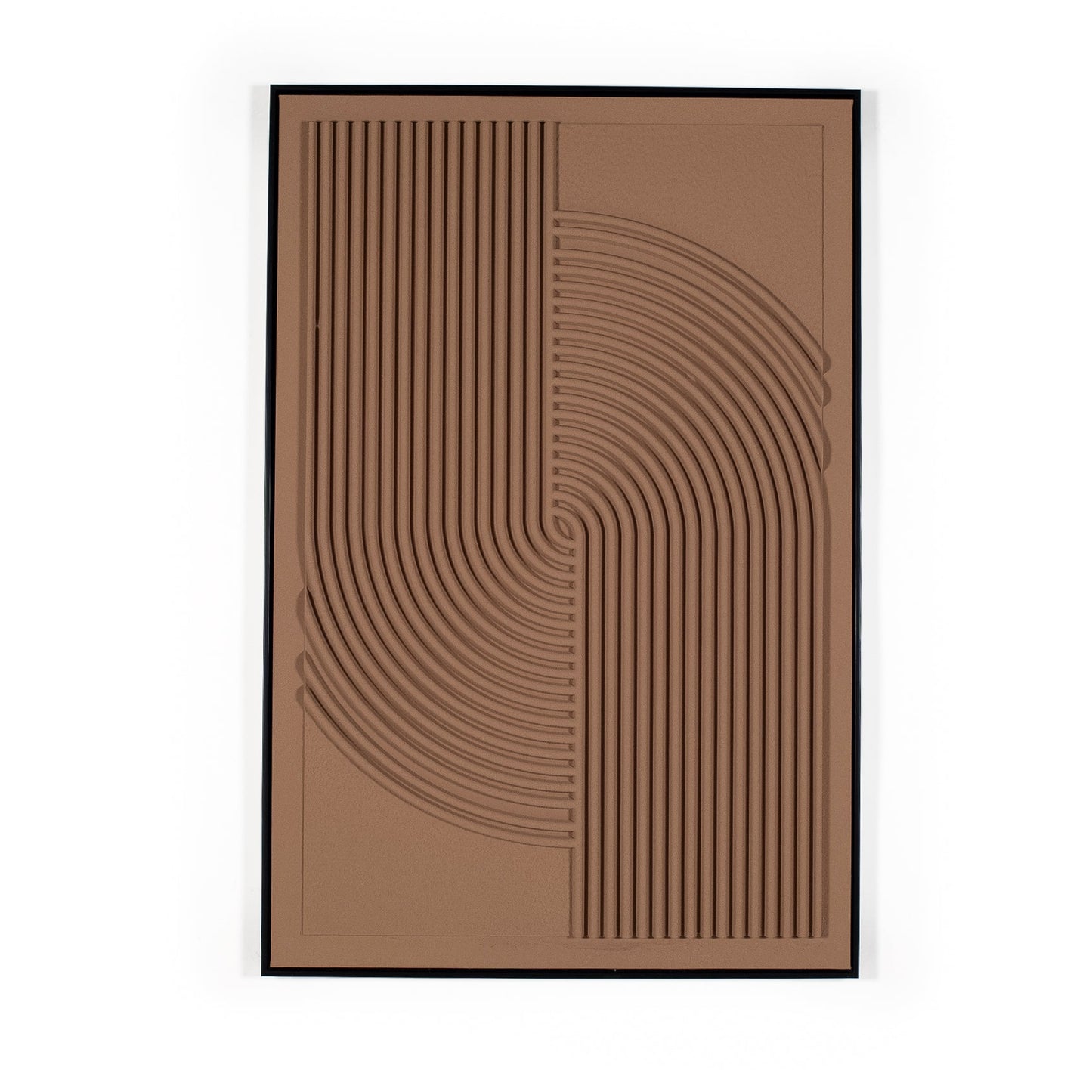 3d Brown swirl artwork