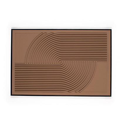 3d Brown swirl artwork