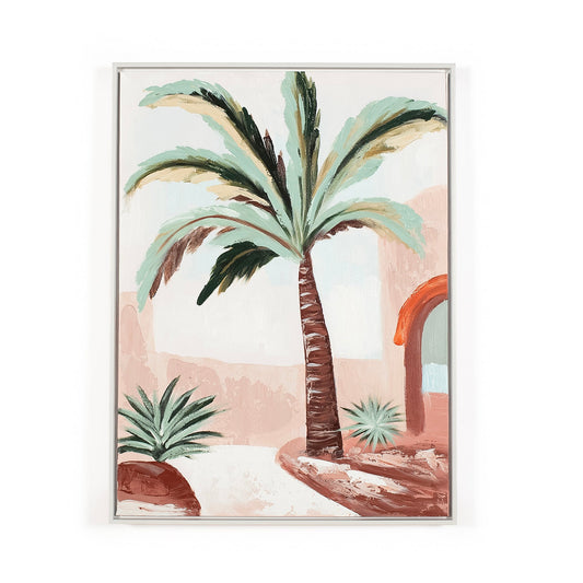 Capri 3D Small Palm Tree 80 X 60 Artwork