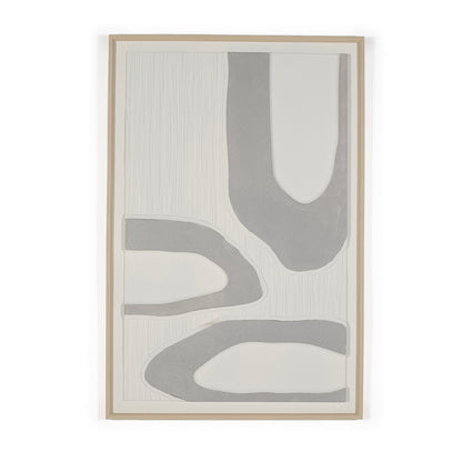 cream and grey 3D artwork