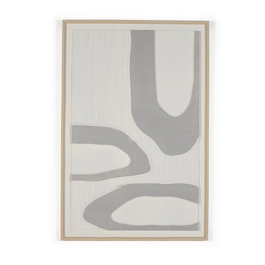cream and grey 3D artwork