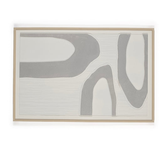 cream and grey 3D artwork