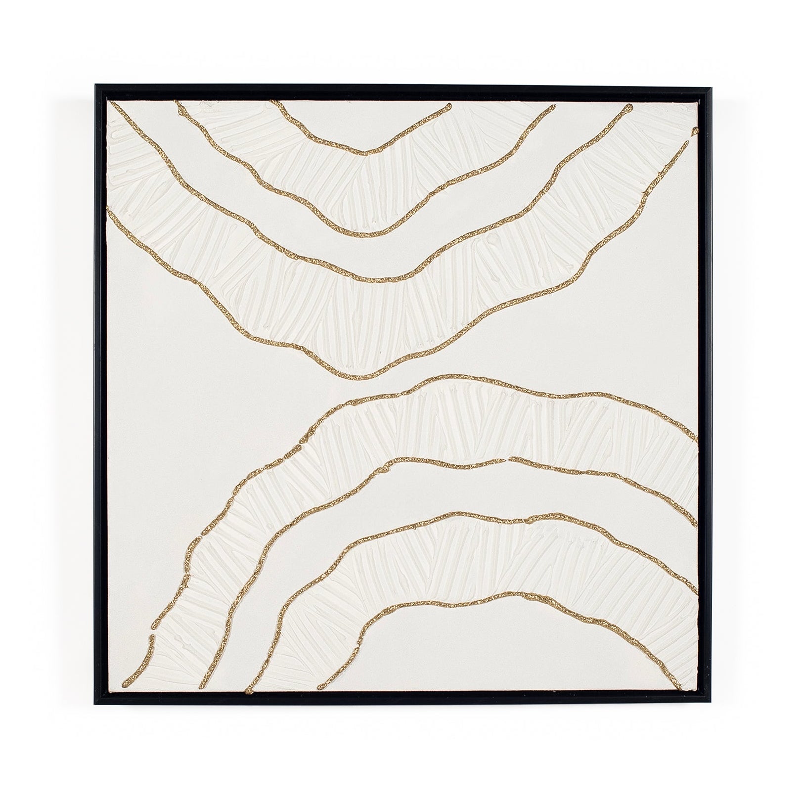 white and gold artwork