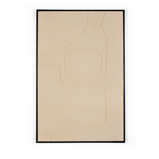 3d Modern beige artwork