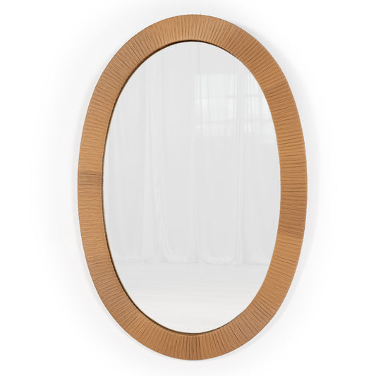 Bamboo wall mirror